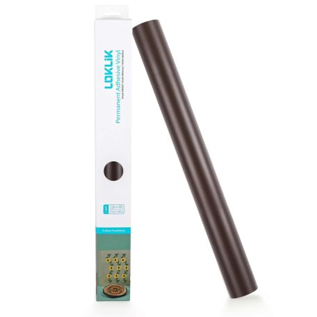 LOKLiK Öntapadó fólia - tartós 30.5x180cm Matt kávébarna (1 db)