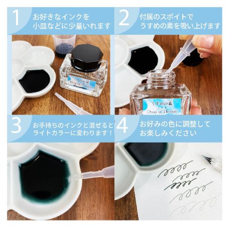 Kuretake Drop of Thinner – japán hígító tinta – Világosító adalék tintákhoz (20 g)