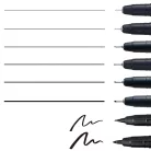 Kuretake / ZIG  Mangaka Black Assortment Set  (8 db)