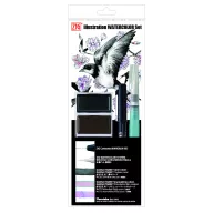   Kuretake / ZIG  Illustration Watercolor Set – japán akvarell és kontúrtoll készlet (1 csomag)