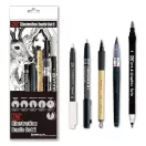 Kuretake / ZIG Illustration Basic Set2 – japán illusztrációs tollkészlet (5 db)