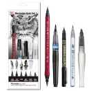 Kuretake / ZIG Illustration Basic Set3 – japán ecsetfilc készlet (5 db)