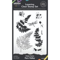   Arden Creative Studio Maker Series Szilikonbélyegző 10x15cm Fern Valley Clear Stamp Set (1 csomag)