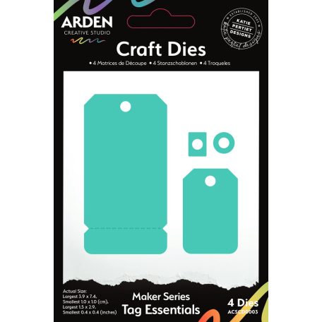 Arden Creative Studio Vágósablon Maker SeriesTag Essentials Craft Dies (1 csomag)