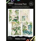 Arden Creative Studio Hidden Creek Rízspapír 13x18cm  Decoupage Paper (1 csomag)