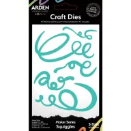   Arden Creative Studio Vágósablon Maker SeriesSquiggles Craft Dies (1 csomag)