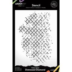   Arden Creative Studio Maker Series Stencil 15x20cm Distressed Diamond Stencil  (1 db)