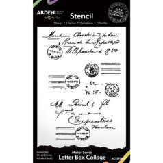   Arden Creative Studio Maker Series Stencil 10x15cm Letter Box Collage Stencil  (1 db)