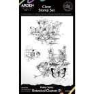 Arden Creative Studio Maker Series Szilikonbélyegző 10x15cm Botanical Clusters 01 Clear Stamp Set (1 csomag)