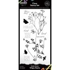 Arden Creative Studio Maker Series Szilikonbélyegző 10x21cm Wispy Stems Clear Stamp Set (1 csomag)