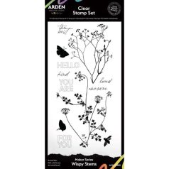   Arden Creative Studio Maker Series Szilikonbélyegző 10x21cm Wispy Stems Clear Stamp Set (1 csomag)