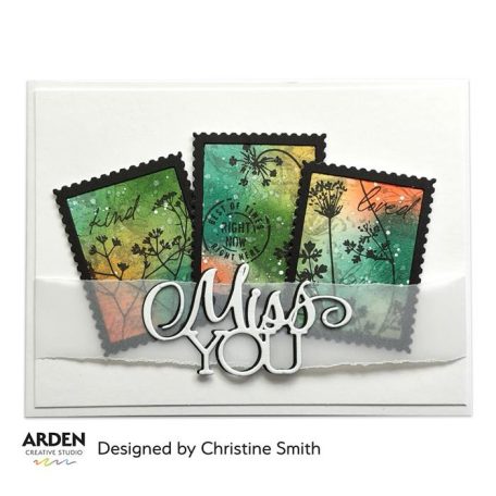 Arden Creative Studio Maker Series Szilikonbélyegző 10x21cm Wispy Stems Clear Stamp Set (1 csomag)