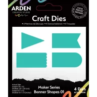   Arden Creative Studio Vágósablon Maker SeriesBanner Shapes 01 Craft Dies (1 csomag)