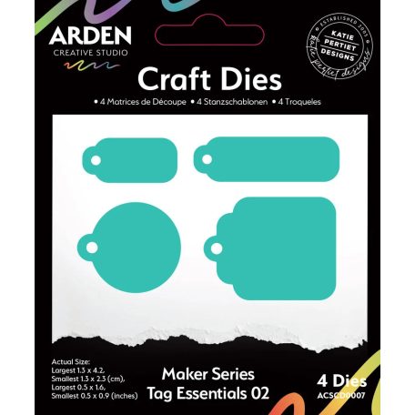 Arden Creative Studio Vágósablon Maker SeriesTag Essentials 02 Craft Dies (1 csomag)