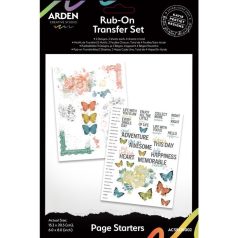   Arden Creative Studio Page Starters Kaparós matrica   Rub-On Transfer Set (1 ív)