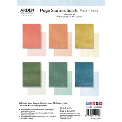  Arden Creative Studio Vintage Makers Papírkészlet   Solids 6x8 Inch Paper Pad (24 ív)