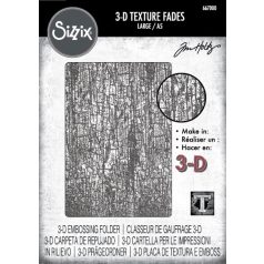  Sizzix Cracked Large 3D Domborító mappa A5 - 3D Texture Fades by Tim Holtz (1 db)