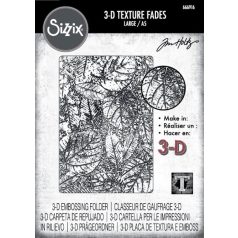   Sizzix Foliage Large 3D Domborító mappa A5 - 3D Texture Fades by Tim Holtz (1 db)