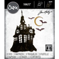  SIZZIX vágósablon  - Haunted House - Tim Holtz - Thinlits Die Set  (1 csomag)