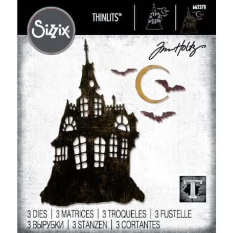 SIZZIX vágósablon  - Haunted House - Tim Holtz - Thinlits Die Set  (1 csomag)