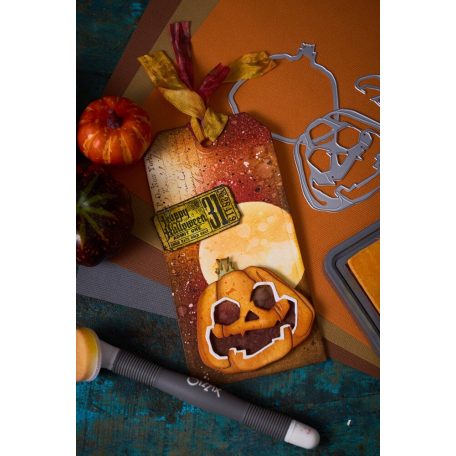 SIZZIX vágósablon  - Layered Jack-o-Lantern - Tim Holtz - Thinlits Die Set  (1 csomag)