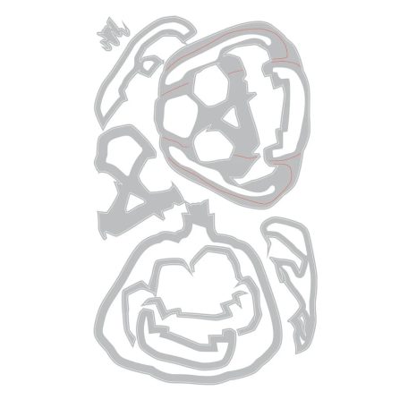 SIZZIX vágósablon  - Layered Jack-o-Lantern - Tim Holtz - Thinlits Die Set  (1 csomag)