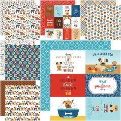   Echo Park Scrapbook papírkészlet 12" (30 cm) - I Love My Dog - Scrapbook papers (6 ív)