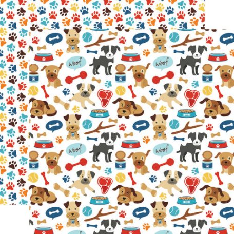 Echo Park Scrapbook papírkészlet 12" (30 cm) - I Love My Dog - Scrapbook papers (6 ív)