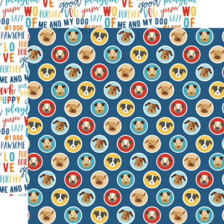 Echo Park Scrapbook papírkészlet 12" (30 cm) - I Love My Dog - Scrapbook papers (6 ív)