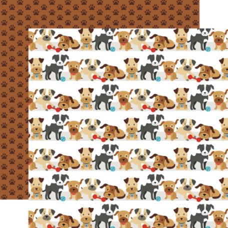 Echo Park Scrapbook papírkészlet 12" (30 cm) - I Love My Dog - Scrapbook papers (6 ív)