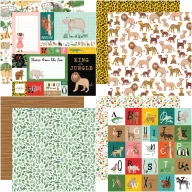   Echo Park Scrapbook papírkészlet 12" (30 cm) - Animal Kingdom - Scrapbook papers (12 ív)