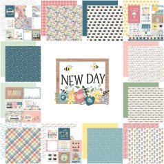   Echo Park Scrapbook papírkészlet 12" (30 cm) - New Day - Scrapbook papers (12 ív)