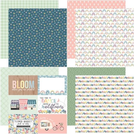 Echo Park Scrapbook papírkészlet 12" (30 cm) - New Day - Scrapbook papers (12 ív)