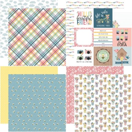 Echo Park Scrapbook papírkészlet 12" (30 cm) - New Day - Scrapbook papers (12 ív)