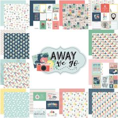   Echo Park Scrapbook papírkészlet 12" (30 cm) - Away We Go - Scrapbook papers (12 ív)