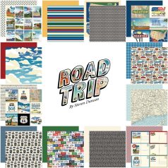  Carta Bella Scrapbook papírkészlet 12" (30 cm) - Road Trip - Scrapbook papers (12 ív)