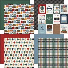   Echo Park Scrapbook papírkészlet 12" (30 cm) - Let's Go Travel - Scrapbook papers (12 ív)
