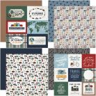 Echo Park Scrapbook papírkészlet 12" (30 cm) - Let's Go Travel - Scrapbook papers (12 ív)