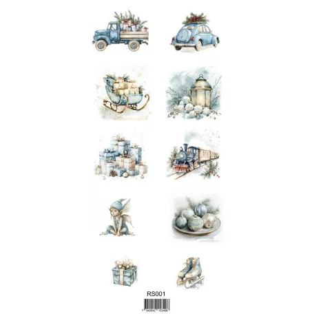 Matrica 10x20cm - Winter - Reprint Stickers (1 ív)