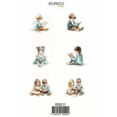 Matrica 10x20cm - Children - Reprint Stickers (1 ív)