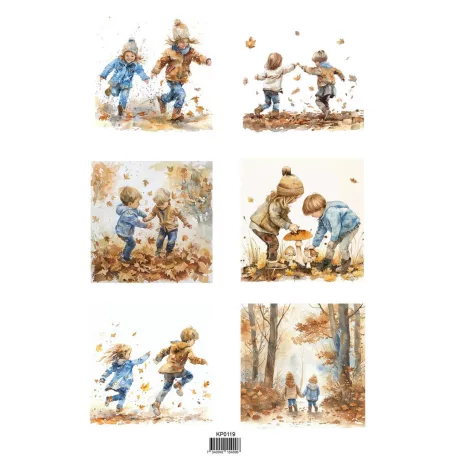 Kivágóív A4 - Fall - Reprint Cutouts (8 ív)