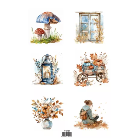 Kivágóív A4 - Fall - Reprint Cutouts (8 ív)