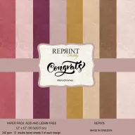  Papírkészlet, Alapkarton 12" (30 cm) - Congrats - Reprint Cardstock (12 ív)