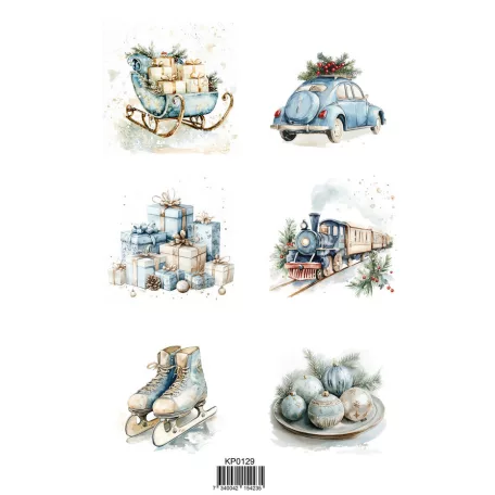 Kivágóív A4 - Winter - Reprint Cutouts (8 ív)