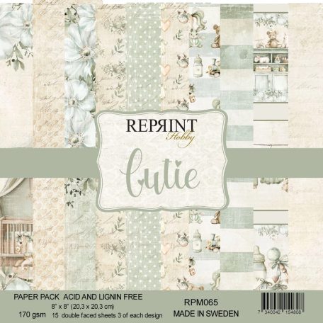 Scrapbook papírkészlet 8" (20 cm) - Cutie - Reprint Paper Pack (15 ív)