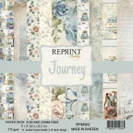   Scrapbook papírkészlet 8" (20 cm) - Journey - Reprint Paper Pack (15 ív)