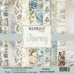   Scrapbook papírkészlet 8" (20 cm) - Journey - Reprint Paper Pack (15 ív)