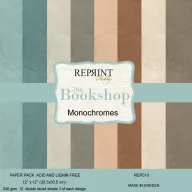   Papírkészlet, Alapkarton 12" (30 cm) - The Bookshop - Reprint Cardstock (12 ív)