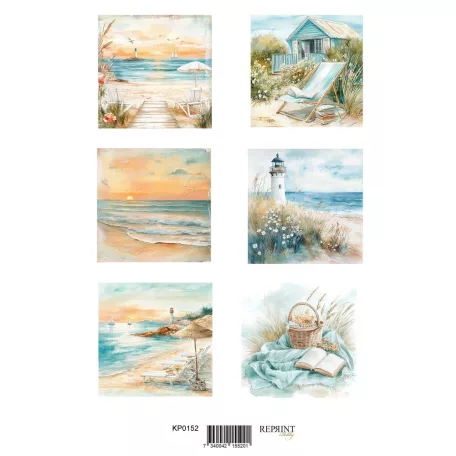 Kivágóív A4 - Summer  - Reprint Cutouts (8 ív)