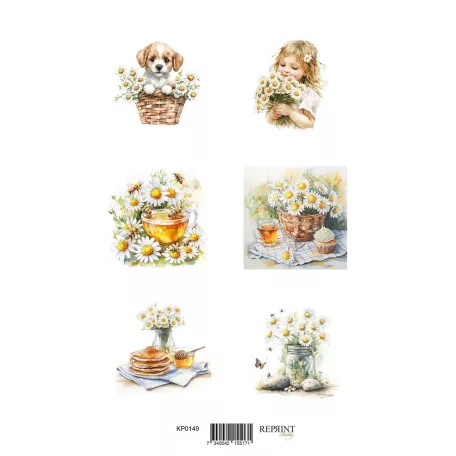 Kivágóív A4 - Summer  - Reprint Cutouts (8 ív)